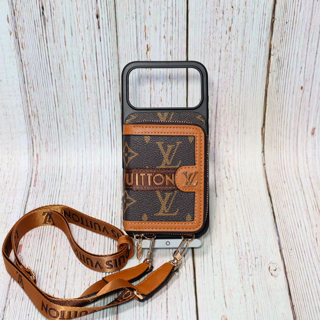 Designer Crossbody Lv Zipped Iphone Case For 17/Pro/Pro Max/Air