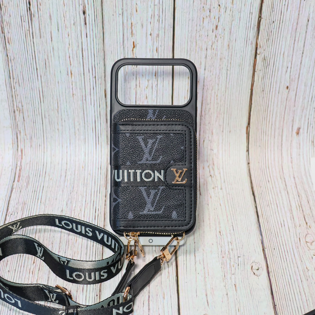 Designer Crossbody Lv Zipped Iphone Case For 17/Pro/Pro Max/Air
