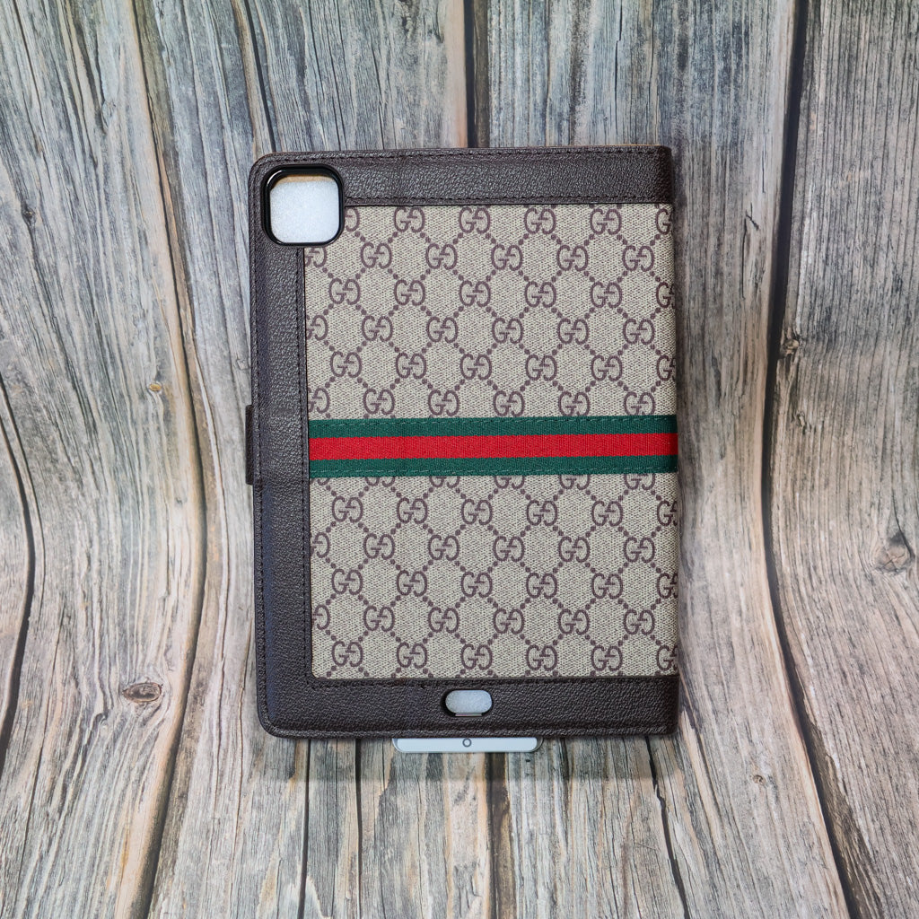 Folding Gg Ipad Case Cover With Kickstand Function