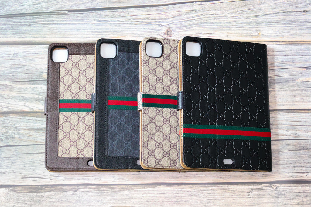 Folding Gg Ipad Case Cover With Kickstand Function