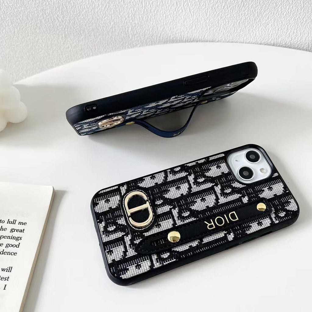 Dior Phone Case Iphone 13 11 12 14 15 16 Pro Max Plus Hand Strap