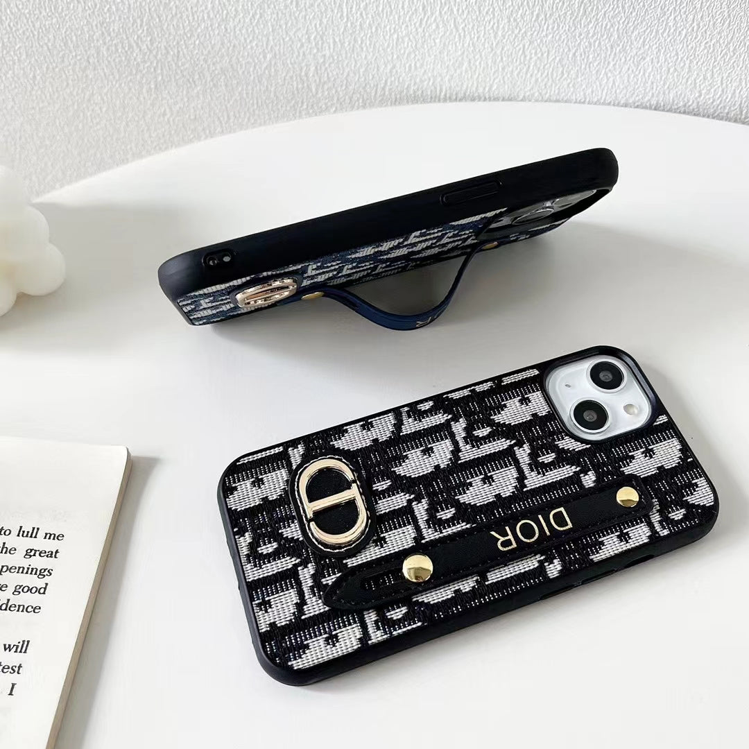 Dior Phone Case Iphone 13 11 12 14 15 16 Pro Max Plus Hand Strap