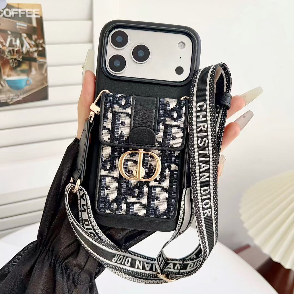 Dr Crossbody Iphone Case Card Holder For 12-17 / Pro / Pro Max / Plus