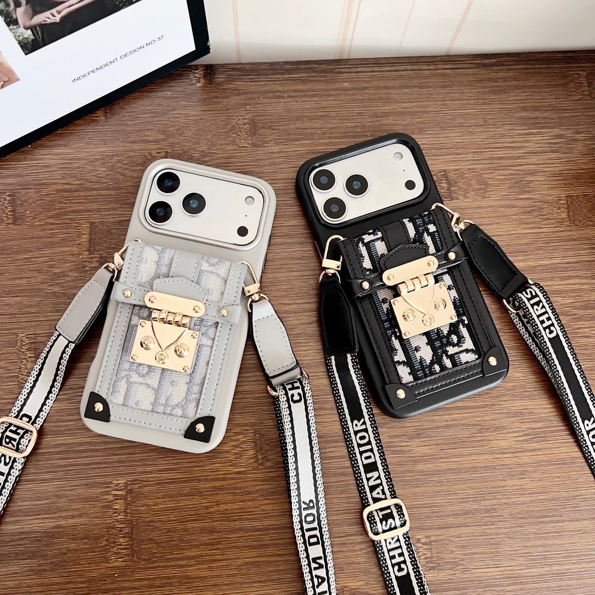 Fashion Dior Crossbody Phone Case Iphone 12-17 / Pro / Pro Max / Plus