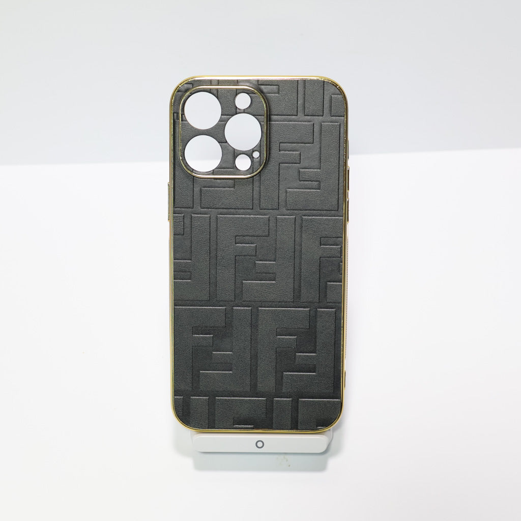 Fendi Electroplated Iphone Case For 12-17 Pro Max Plus