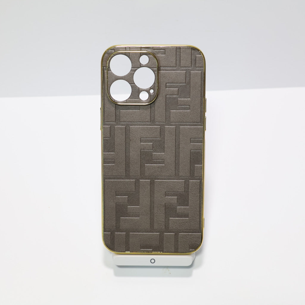 Fendi Electroplated Iphone Case For 12-17 Pro Max Plus