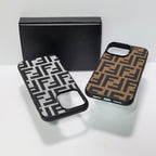 Fendi Fabric Phone Case For Iphone 12-17 Pro Max