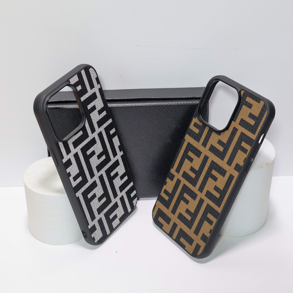 Fendi Fabric Phone Case For Iphone 12-17 Pro Max