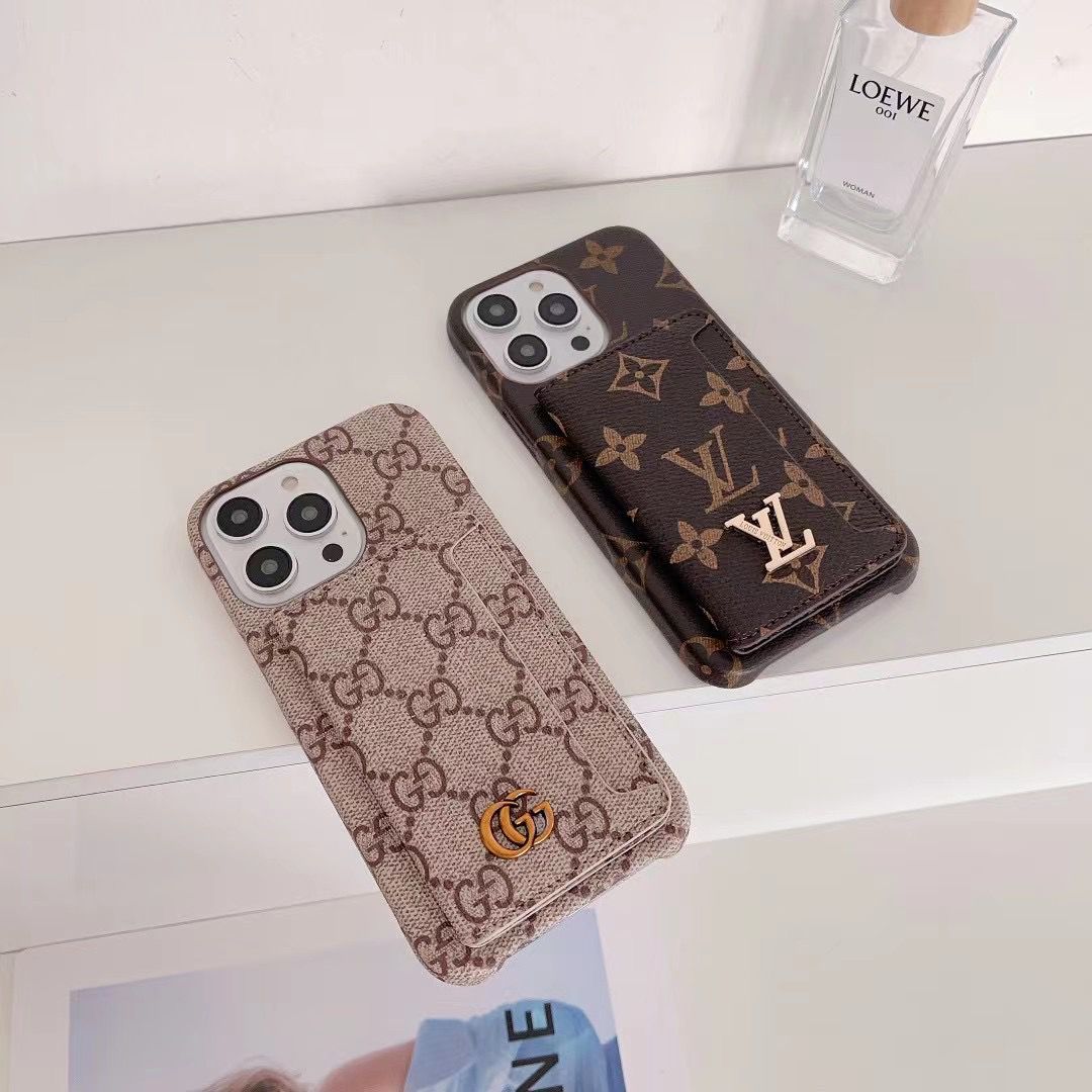 Folding Card Slot Designer Phone Case Iphone 16 15 14 13 12 Pro Max Plus