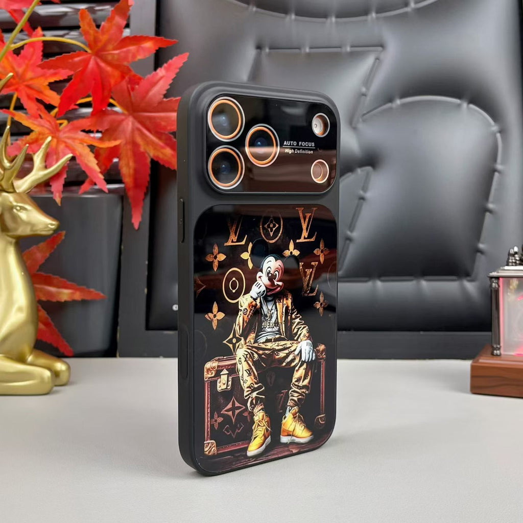 Gloss Monogram Lv Phone Case For Iphone 14-17/Pro/Pro Max