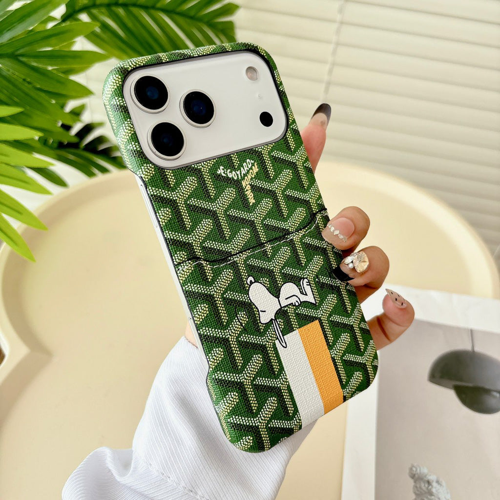 Goyard Phone Case Card Holder For 13-17 / Pro / Pro Max / Plus / Air