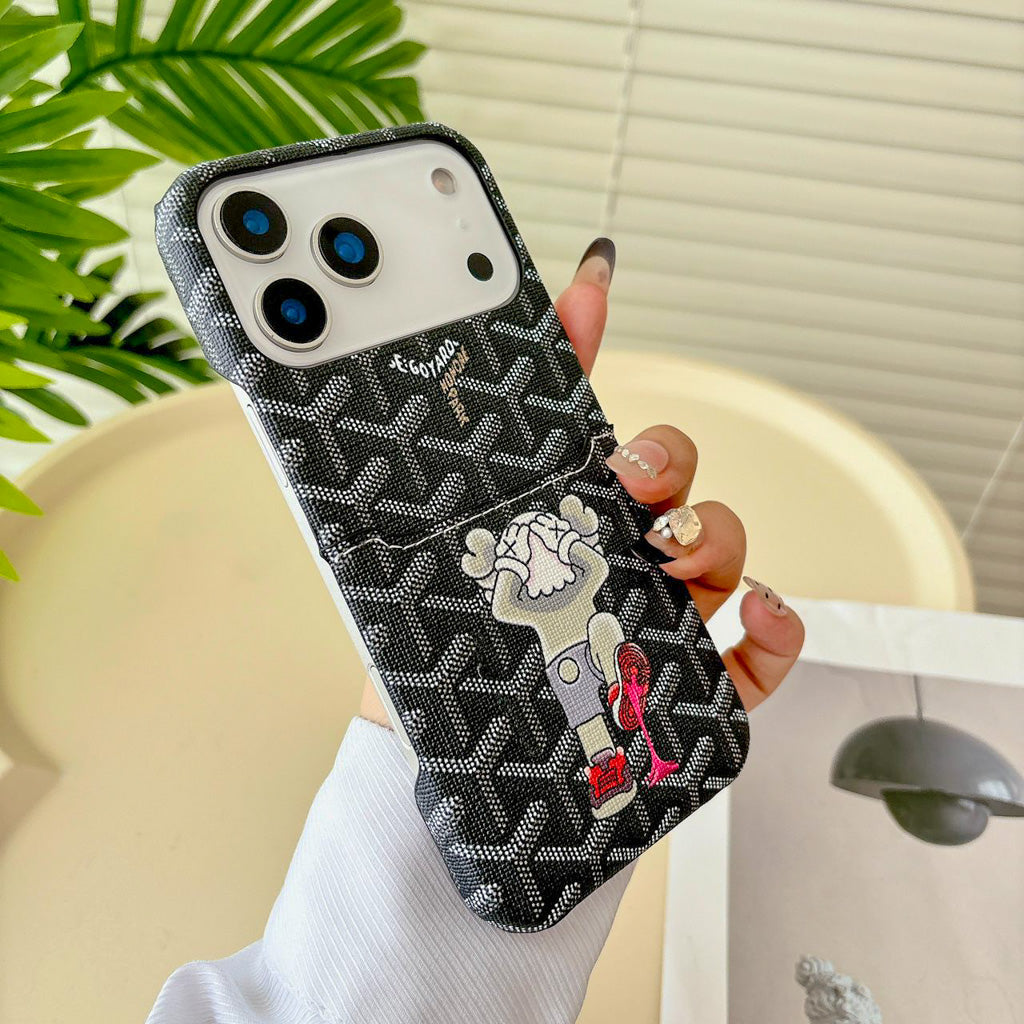 Goyard Phone Case Card Holder For 13-17 / Pro / Pro Max / Plus / Air
