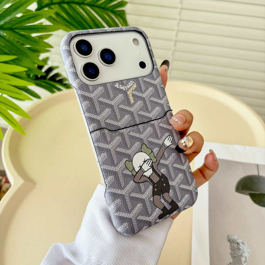 Goyard Phone Case Card Holder For 13-17 / Pro / Pro Max / Plus / Air