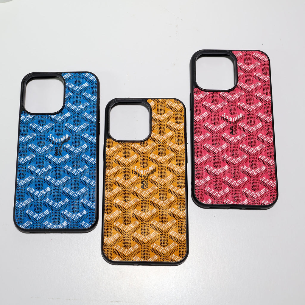 Goyard Phone Case For Iphone 13 14 15 16 Pro Max Plus Series