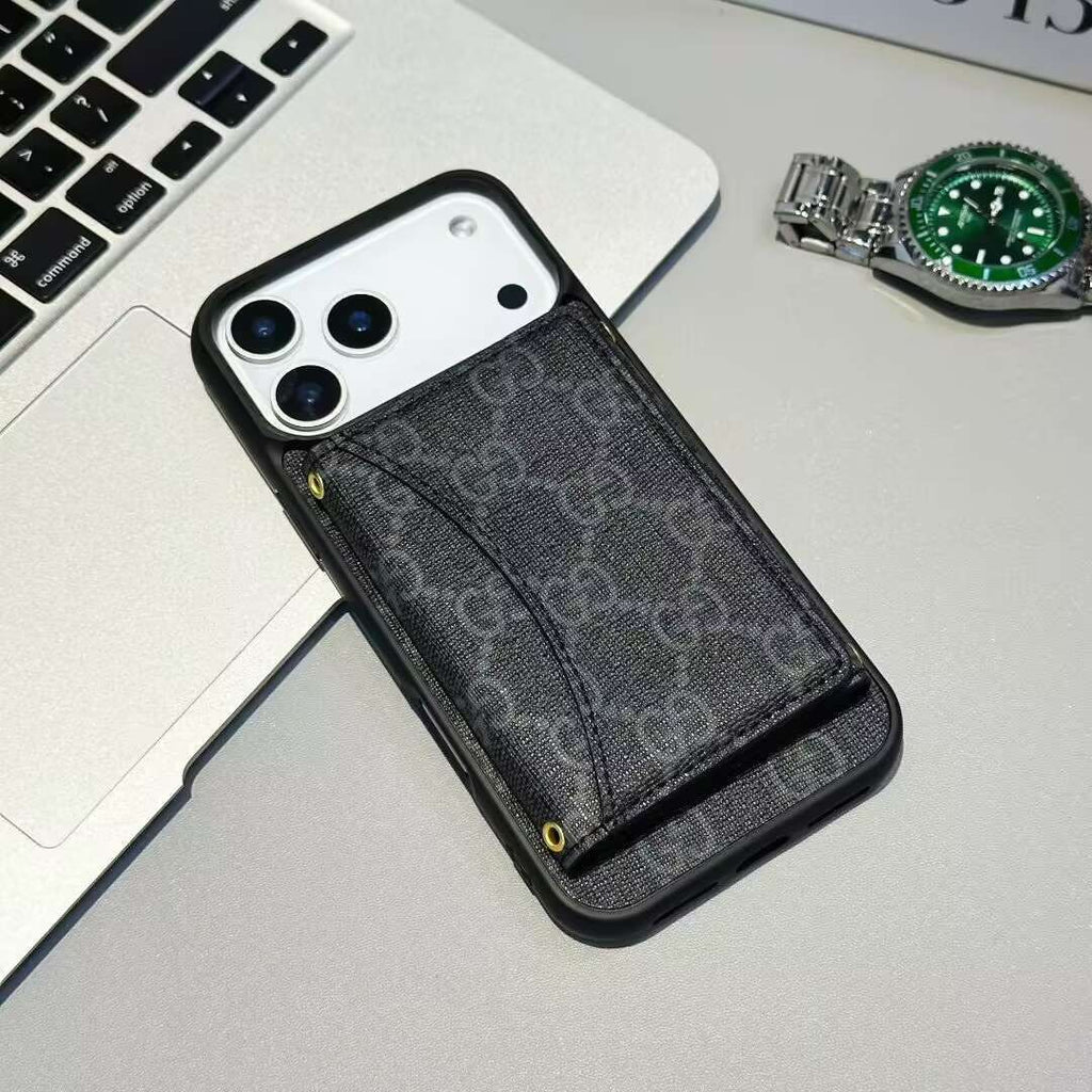Gg Card Holder Wallet Phone Case Iphone 17 / Pro / Max / Air