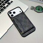 Gg Card Holder Wallet Phone Case Iphone 17 / Pro / Max / Air