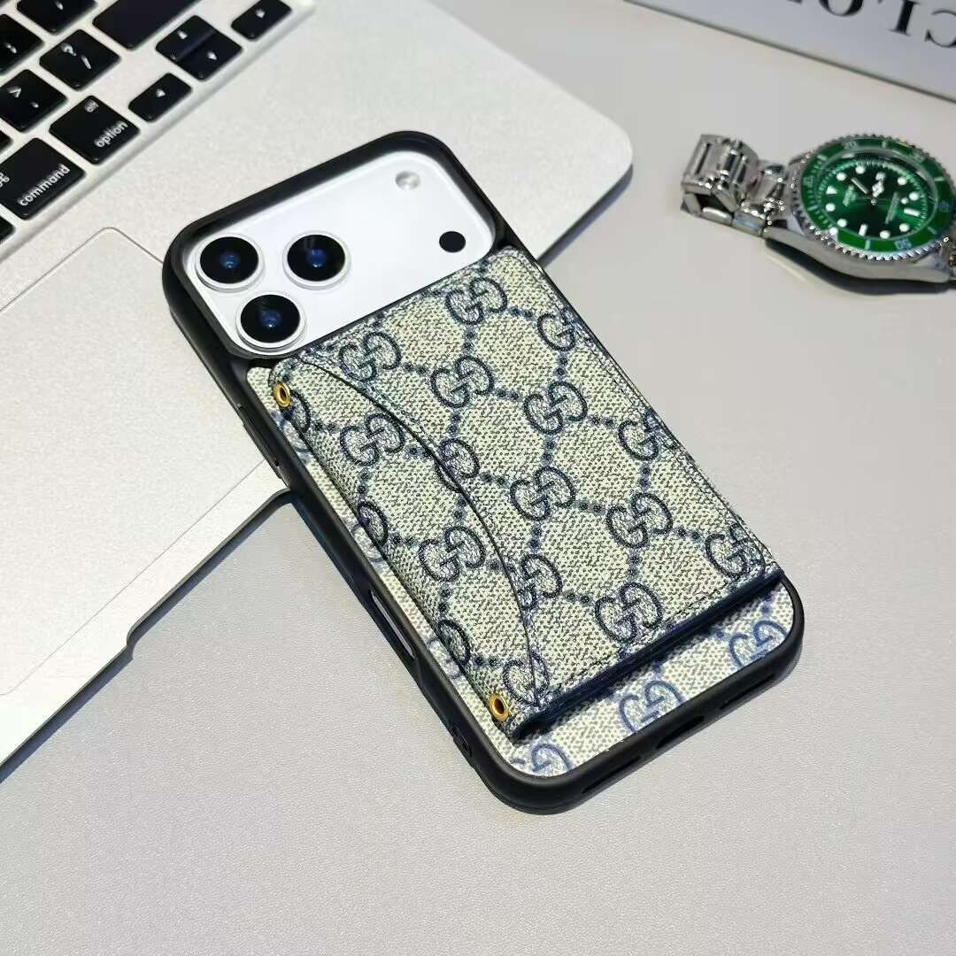 Gg Card Holder Wallet Phone Case Iphone 17 / Pro / Max / Air