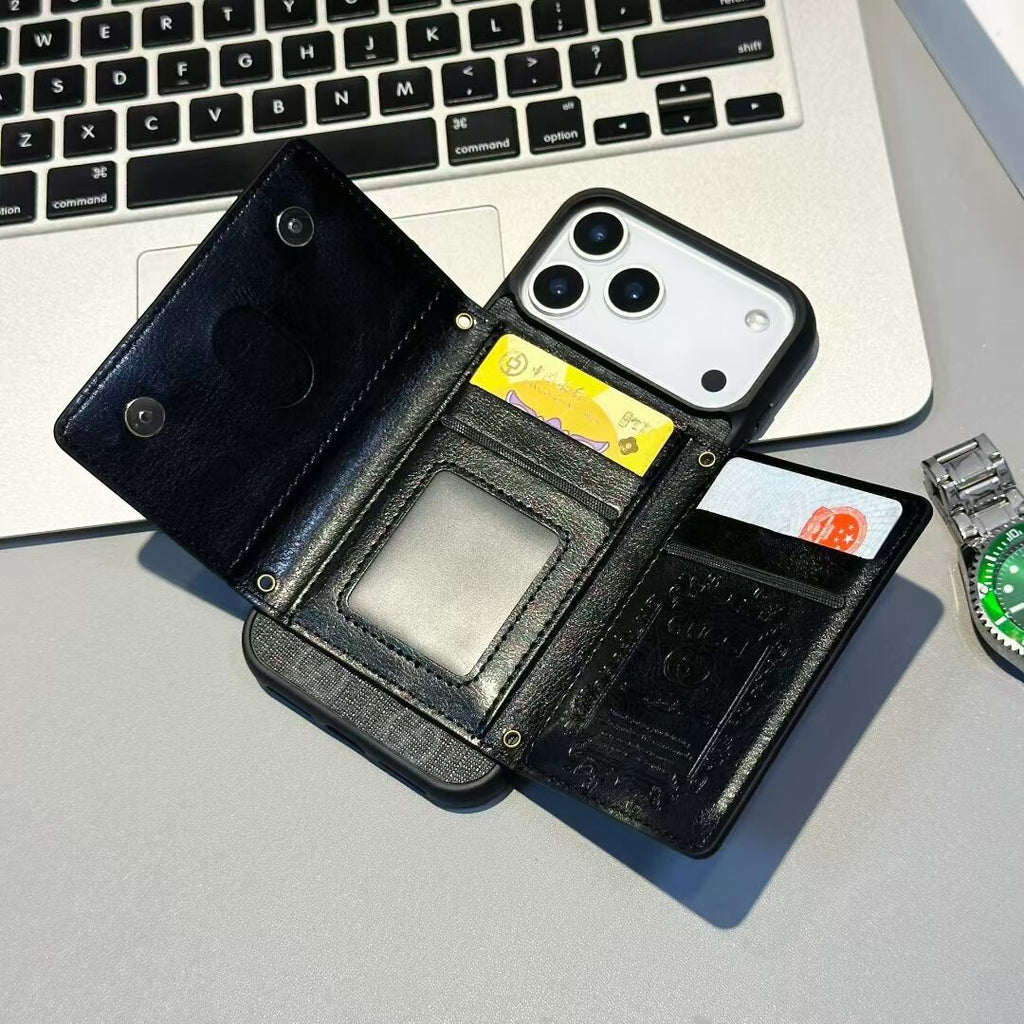 Gg Card Holder Wallet Phone Case Iphone 17 / Pro / Max / Air