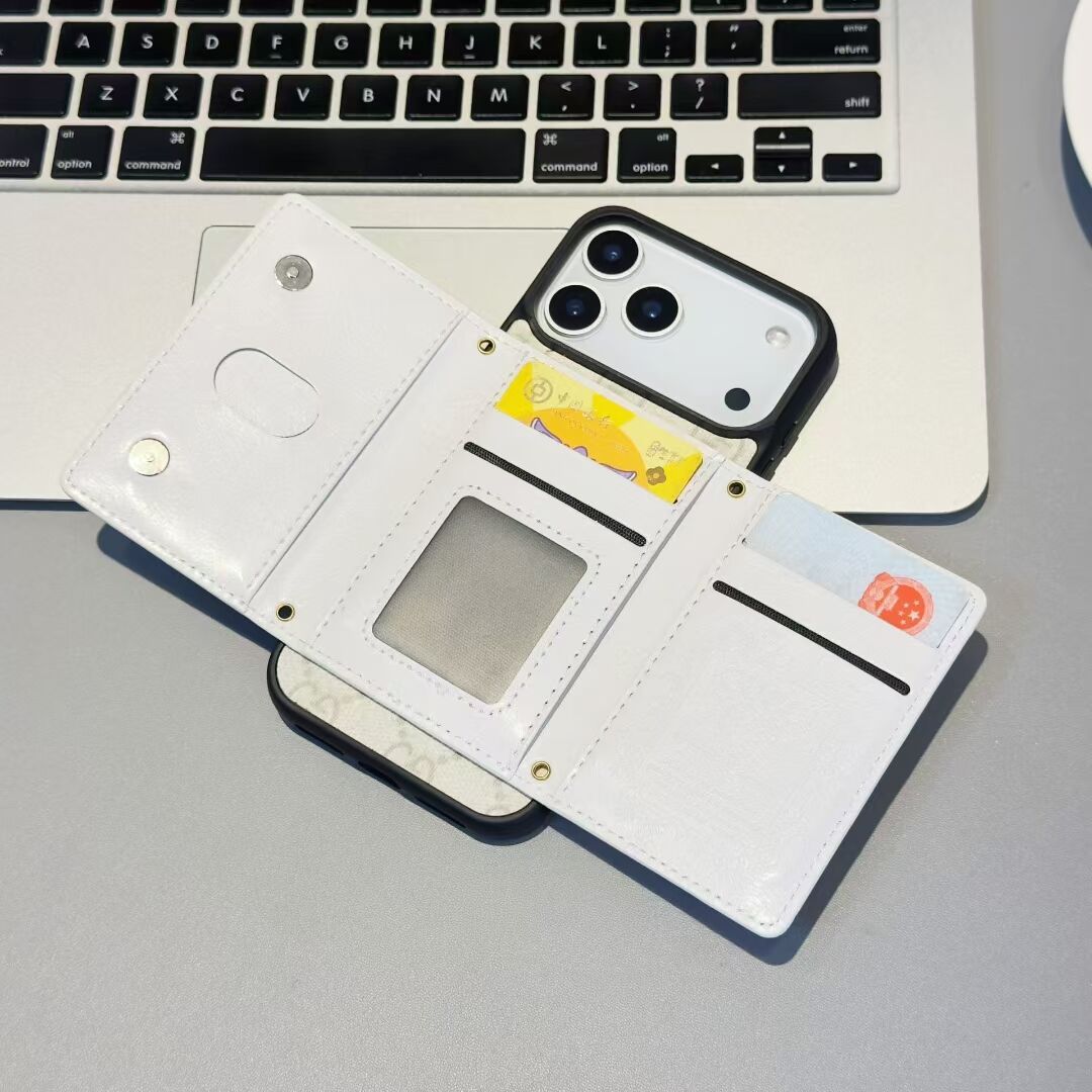Gg Card Holder Wallet Phone Case Iphone 17 / Pro / Max / Air