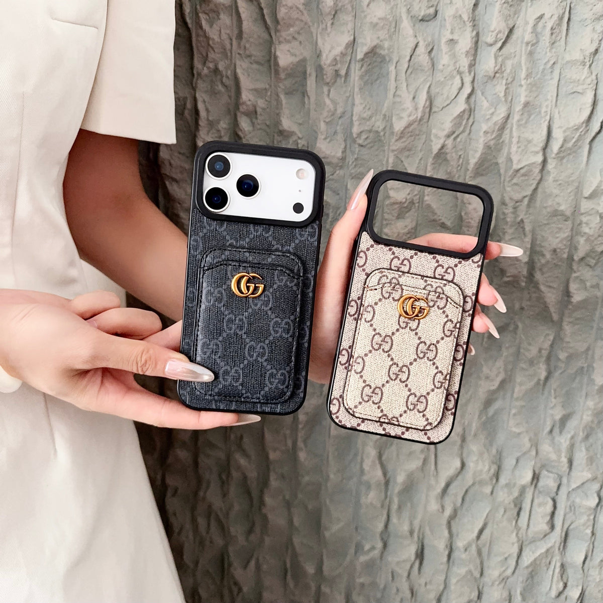 Gg Card Slot Phone Case Iphone 17 Series