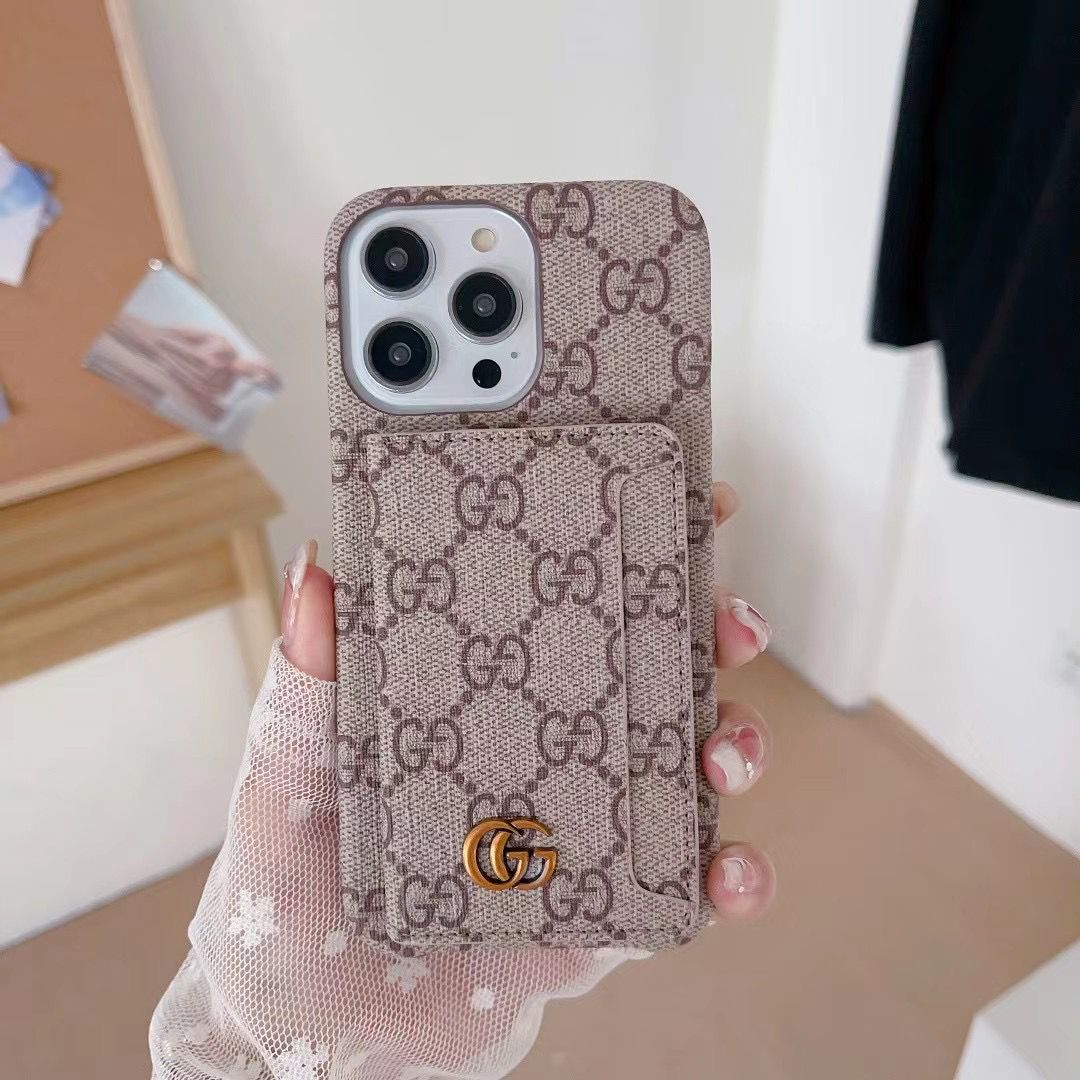 Folding Card Slot Designer Phone Case Iphone 16 15 14 13 12 Pro Max Plus