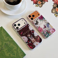 Gucci Clear Case Print Pattern Iphone 14-17 / Pro / Pro Max