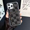 Gg Card Slot Denim Iphone Case For 12-16 Pro Max