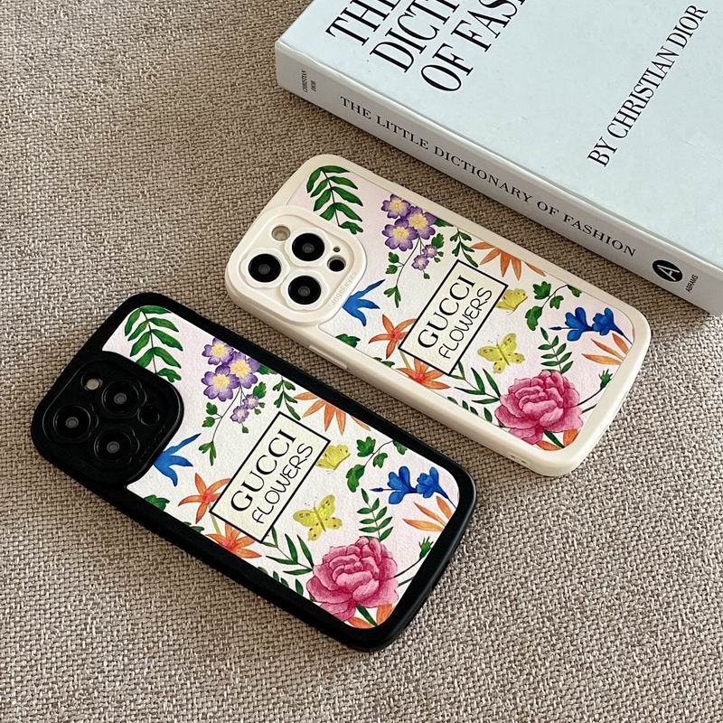 Gucci Flowers Phone Case For Iphone 11 12 13 14 15 Pro Max Plus