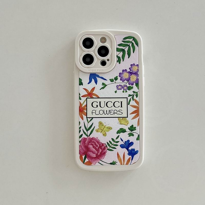 Gucci Flowers Phone Case For Iphone 11 12 13 14 15 Pro Max Plus