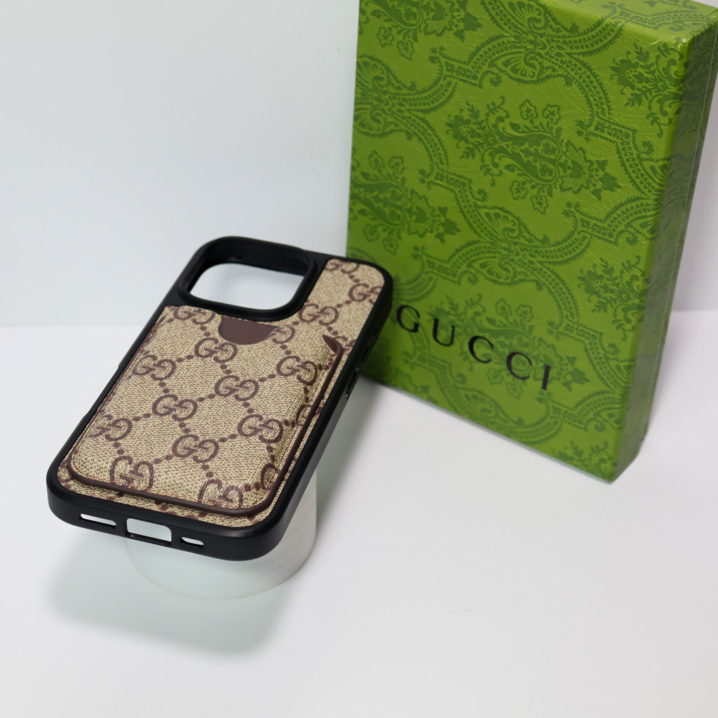 Card Holder Gucci Case For Iphone 12-16 Pro Max Plus
