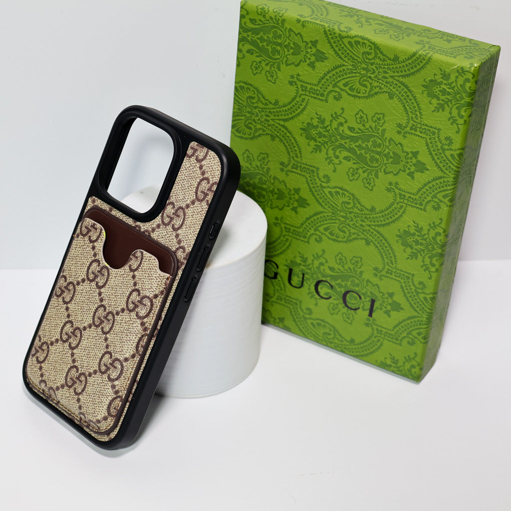 Card Holder Gucci Case For Iphone 12-16 Pro Max Plus