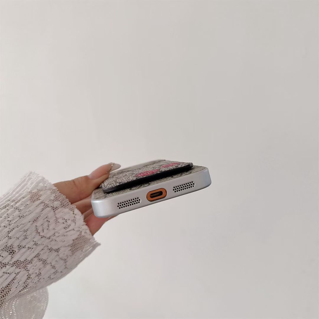 Gg Style Phone Case Magnet Card Holder Iphone 13-17 / Pro / Pro Max / Plus / Air