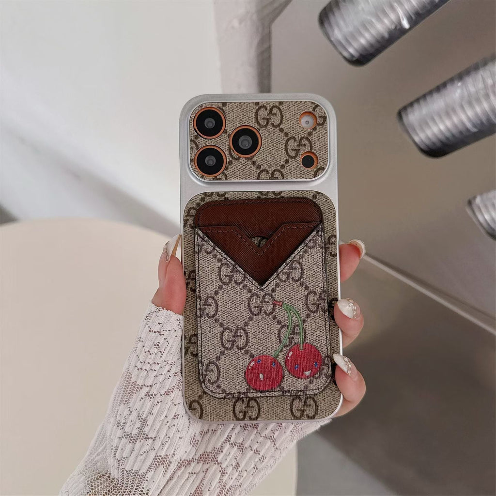 Gg Style Phone Case Magnet Card Holder Iphone 13-17 / Pro / Pro Max / Plus / Air