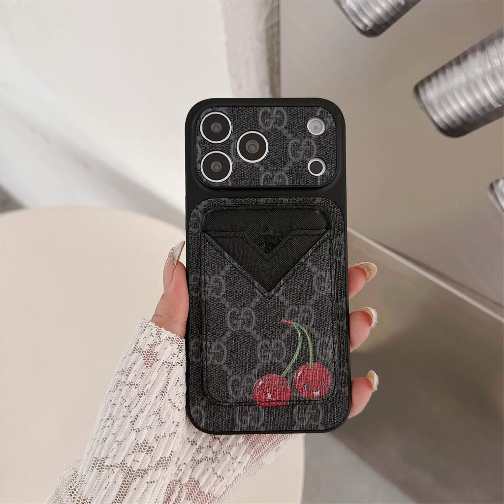 Gg Style Phone Case Magnet Card Holder Iphone 13-17 / Pro / Pro Max / Plus / Air