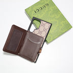 Coated Canvas Samsung Galaxy Phone Wallet Gg Case For S22 23 24 25 26 Ultra Plus Series