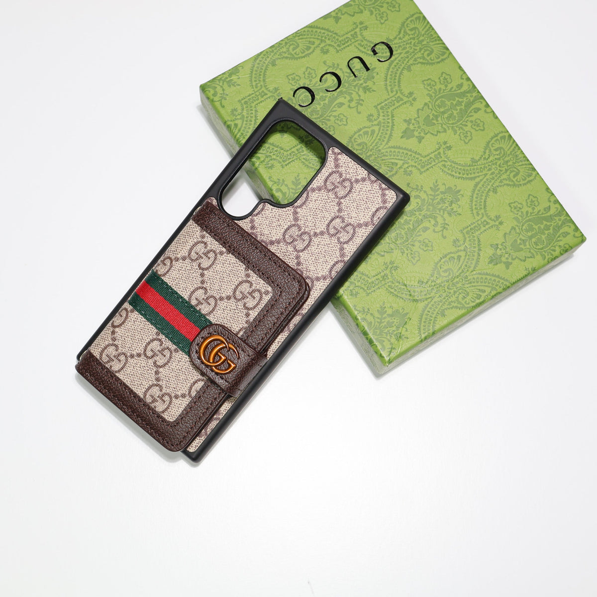 Coated Canvas Samsung Galaxy Phone Wallet Gg Case For S22 23 24 25 26 Ultra Plus Series