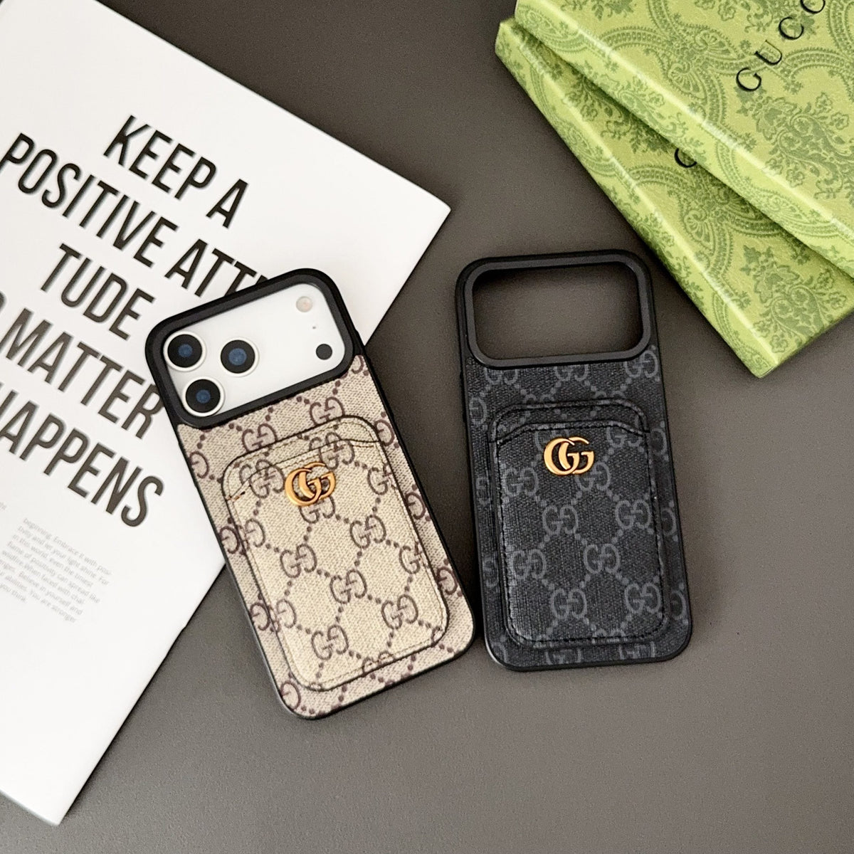 Gg Card Slot Phone Case Iphone 17 Series