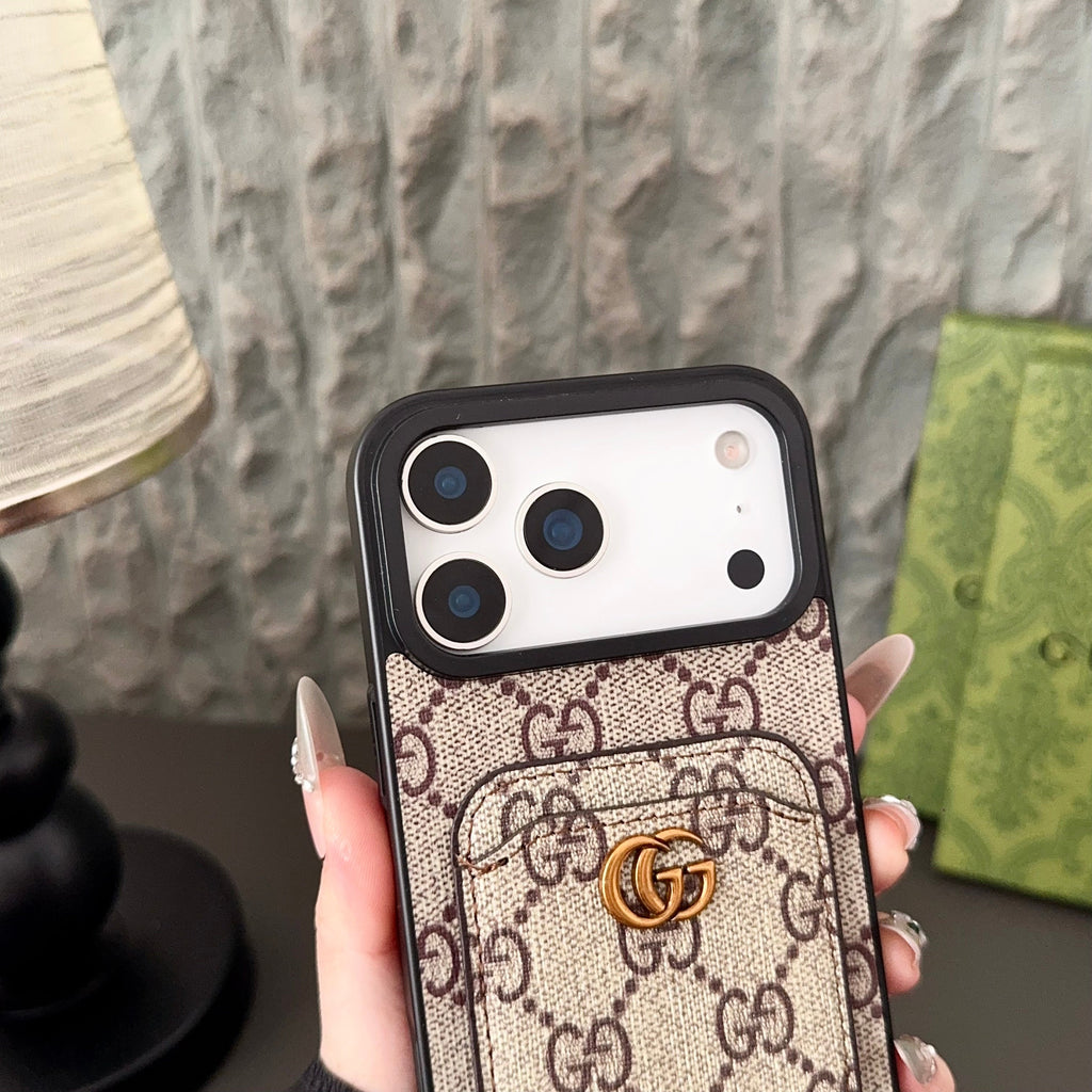 Gg Card Slot Phone Case Iphone 17 Series