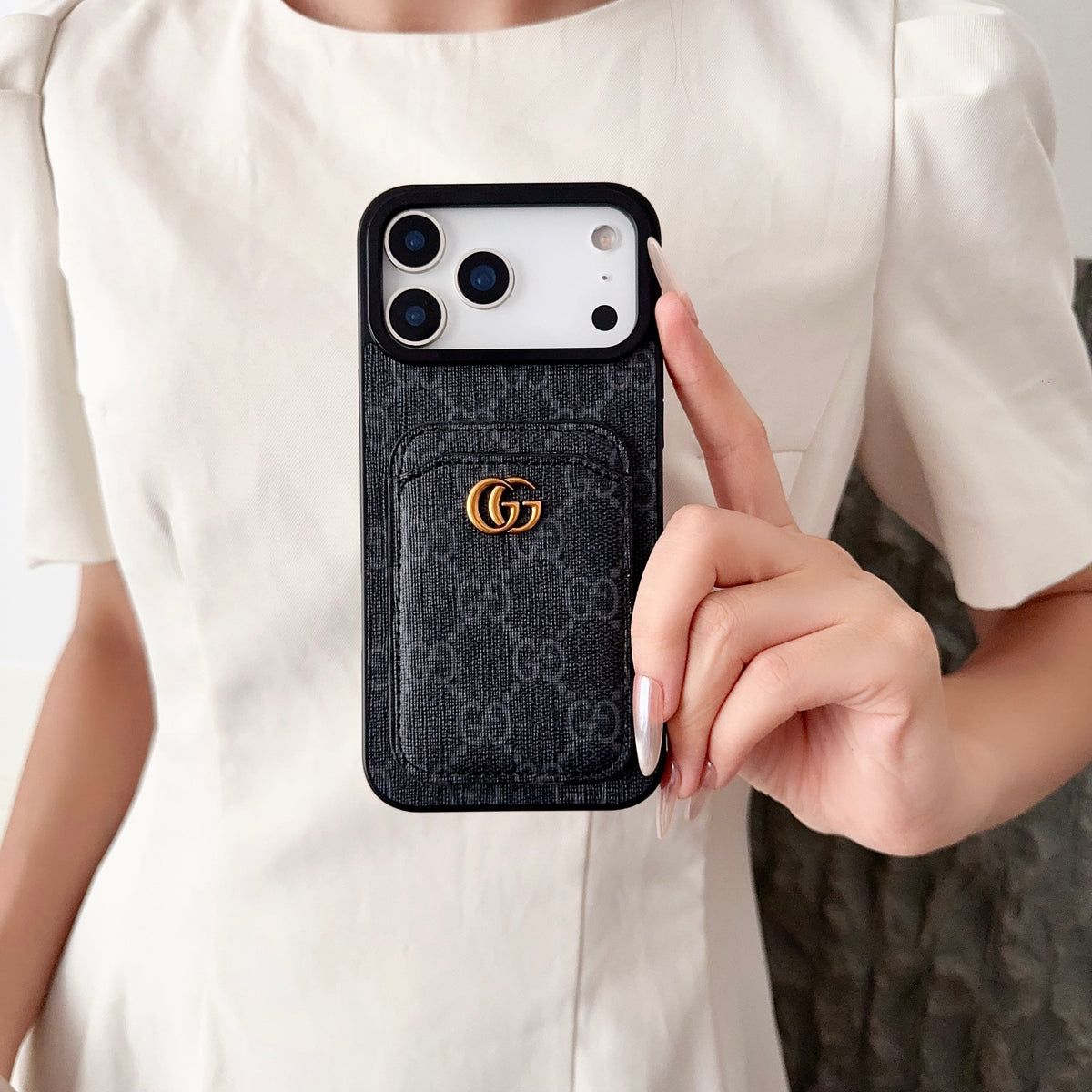 Gg Card Slot Phone Case Iphone 17 Series
