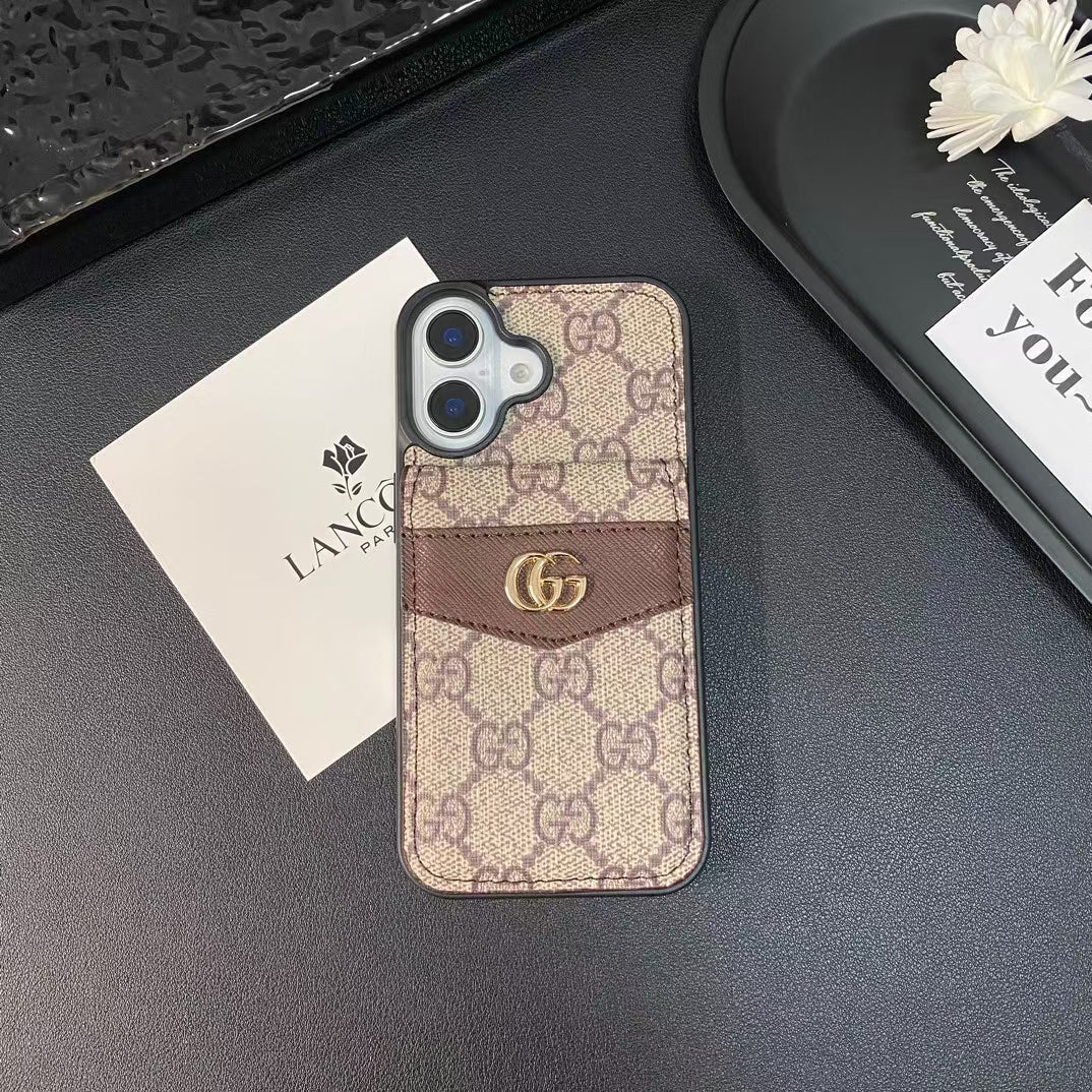 Louis Vuitton Iphone Case 16 / 16 Plus Folding Wallet Card Slot