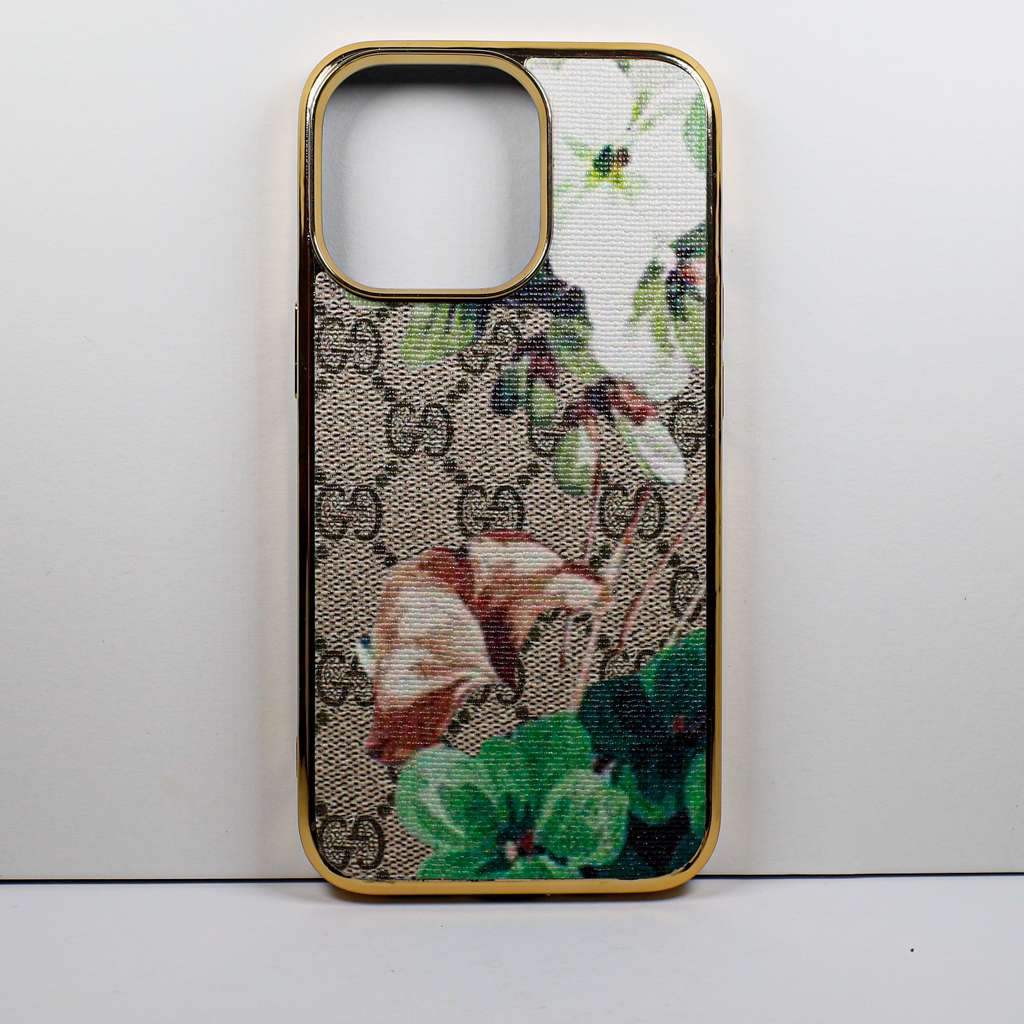 Gucci Iphone 11 12 13 14 15 Plus Pro Max Case White Green Bloom
