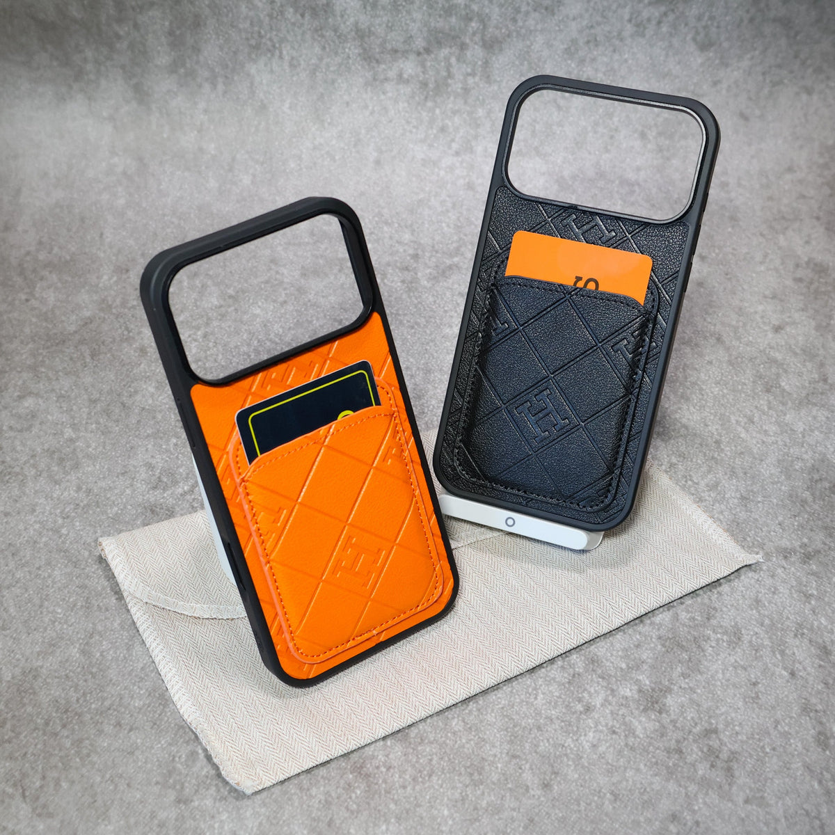 Hermes Phone Case Card Holder For 17 / 17 Pro / 17 Pro Max