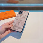 H Cell Phone Case Soft Tpu Back Cover New Pattern Leather Iphone12/ 13/ 14/ 15/ Pro /Max/ Plus