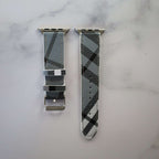 Luxury Watch Band Apple Watches Blue Leather