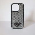 Prada Phone Case Rhinestone Design Iphone 12 13 14 Pro Plus