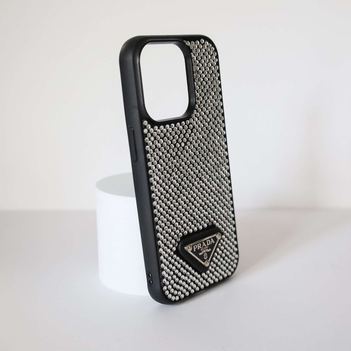 Prada Phone Case Rhinestone Design Iphone 12 13 14 Pro Plus