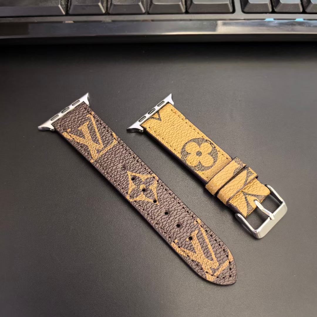 Louis Vuitton Apple Watch Bands Fashion Monogram Leather