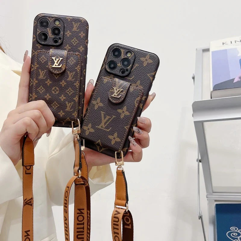 Lv Crossbody Phone Case For Iphone 12-16 Pro Max Plus