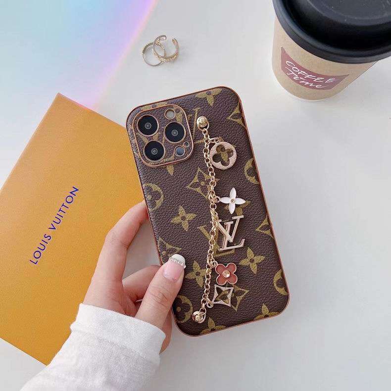 Lv Phone Case With Strap Ornament For Iphone11 12 13 14 15 16 Pro Max Plus