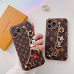Lv Phone Case With Strap Ornament For Iphone11 12 13 14 15 16 Pro Max Plus